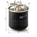 Filtro combustible MANN-FILTER WK 1136