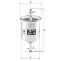 Filtro combustible MANN-FILTER WK 66