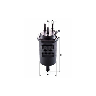 Filtro combustible MANN-FILTER WK 939/4
