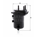 Filtro combustible MANN-FILTER WK 939/8 x
