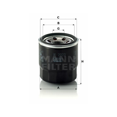 Filtro de aceite MANN-FILTER W 7023