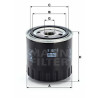 Filtro de aceite MANN-FILTER W 8013