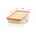 Filtro de aire MANN-FILTER C 26 027