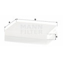 Filtro, aire habitáculo MANN-FILTER CU 24 024