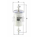 Filtro combustible MANN-FILTER WK 6032