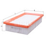 Filtro de aire MAHLE ORIGINAL LX 4040