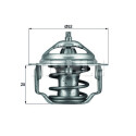 Termostato, refrigerante MAHLE ORIGINAL TX 64 88