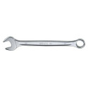 Llave combinada con una boca fija y otra de estrella acodada, cromadas 24 x 24 MM diámetro 34,9 MM
