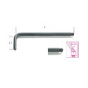 Pack: Llave macho hexagonal acodada con cabeza esférica, bruñida 3 MM