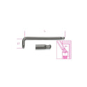 Llave macho acodada con cabeza esférica para tornillos con huella Torx® T9