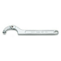 Llave de gancho articulada con nariz para tuercas con agujero de maniobra 120-180 MM