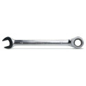 Llave combinada recta de horquilla y poligonal de carraca cromada 10 x 10 MM diámetro 21 MM 