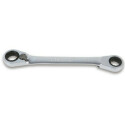 Llave de estrella doble inclinada de 15° de carraca reversible 17 x 19 MM diámetro1 34,5 MM diámetro2 35,6 MM