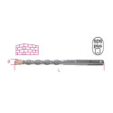 Broca de albañilería cuerpo fresado, con punta de metal duro, vástago SDS Plus diámetro 8 MM