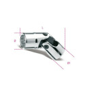 Llave de vaso de mano articuladas boca poligonal 14 MM diámetro 19,5 MM