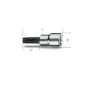 Llave de vaso de destornillador para tornillos con huella en estrella de cinco puntas PT50