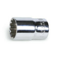 Llave de vaso multihuella con cuadrado hembra 1/2", cromada 24 MM