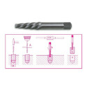 Extractor cónico para tornillos y espárragos rotos de acero aleado 11÷14	