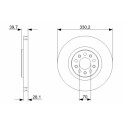 Juego de discos de freno BOSCH 0 986 479 290