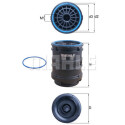 Filtro combustible MAHLE ORIGINAL KC 634D