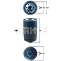 Filtro combustible MAHLE ORIGINAL KC 503D