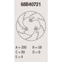 Disco de freno Brembo DP 200X4 68B40721BRE
