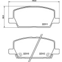 Juego de 4 pastillas de freno BREMBO P 07 012