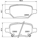 Juego de 4 pastillas de freno BREMBO P 59 099
