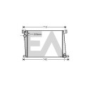 Radiador, refrigeración del motor EACLIMA 31R07148ELA