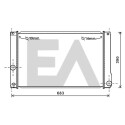 Radiador, refrigeración del motor EACLIMA 31R71260ELA