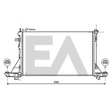 Radiador, refrigeración del motor EACLIMA 31R60159ELA