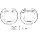 Juego de zapatas de frenos HELLA 8DB 355 004-381