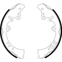 Juego de zapatas de frenos HELLA 8DB 355 003-011