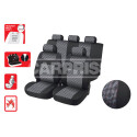 Funda para asiento Annecy (Con tres cremalleras traseras) gris/negro