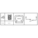 Conmutador, accionamiento embrague (distribución motor) HELLA 6DD 179 465-181