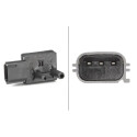 Sensor, presión gas de escape HELLA 6PP 009 409-281