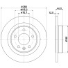 Disco de freno HELLA 8DD 355 132-631