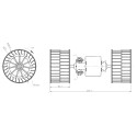 Ventilador habitáculo NRF 34284