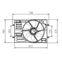 Ventilador, refrigeración del motor