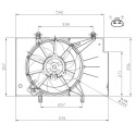 Ventilador, refrigeración del motor NRF 47957