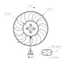 Ventilador, refrigeración del motor