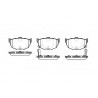 Juego de 4 pastillas de freno ROADHOUSE 2294.22