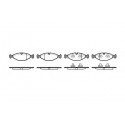 Juego de 4 pastillas de freno ROADHOUSE 2481.00