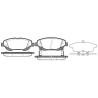 Juego de 4 pastillas de freno ROADHOUSE 21453.02