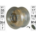 Rueda libre alternador