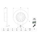 Disco de freno BOSCH 0 986 479 F23