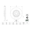 Juego de disco de freno BOSCH 0 986 479 F90
