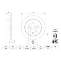 Disco de freno BOSCH 0 986 479 G64