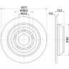 Disco de freno HELLA 8DD 355 133-781