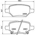 Juego de pastillas de freno HELLA 8DB 355 040-181